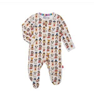 New Magnetic Me Tricks or Treats Halloween Dog Unisex Footie Pajama - Newborn